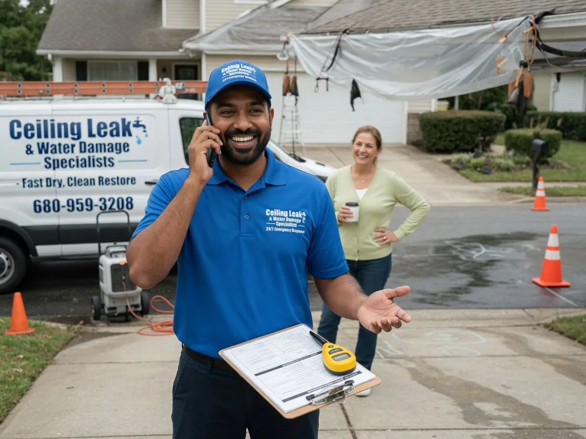 Ceiling Leak Cleanup Sayre, OK FAQs